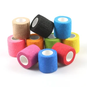 Colorful Self Adhesive Bandage Custom Logo for Wrist Support Outdoor Sports