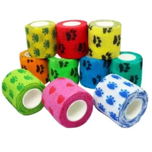 Colorful Self Adhesive Vet Wrap Elastic First Aid Cohesive Bandage