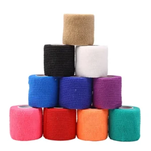 Colorful Sport Self Adhesive Elastic Bandage Tape Non Woven Cohesive Adherent Wrap
