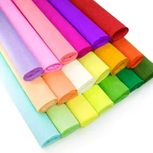 Colors 180g Crepe Paper Roll Handmade Flower Making Craft Paper
