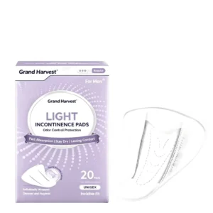 Comfortable Invisible Fit Men’s Incontinence Pads Factory Direct Odor Control Disposable Male Leakage Pads