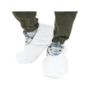 Composite Non woven Medical Grade Non Sterile Disposable Shoe Covers Breathable Dustproof