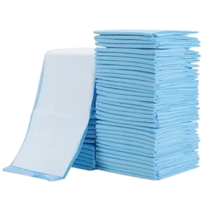 Compostable Disposable Toilet Tissue Pads Waterproof Incontinence Underpads Thick 3 Ply PE Film Backsheet Non Woven