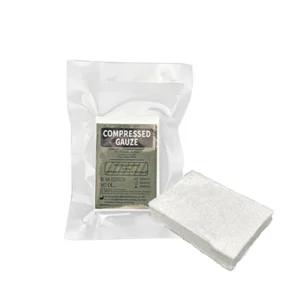 Compressed Gauze for Outdoor Medical Emergency Sterile 100% Cotton Ce Personal Care 1 PCS / Plastic Bag 250 PCS / CTN Breathable