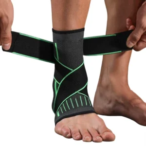Compression Ankle Sleeve Professional Protection Adjustable Breathable Eco Friendly Nylon Unisex Zipper Closure for Sports