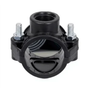 Compression Fitting Saddle Clamp for HDPE Pipe Saddle Irrigation Supply Tape Saddle Reinforcing Ring PN16 Female Thread