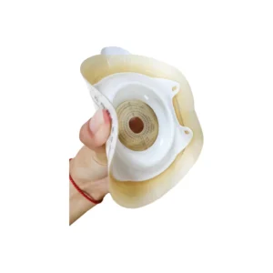 Convex Flange Baseplate Two Piece Colostomy Bag CE Certified White Medical Polymer Material Irradiation Sterilized Model