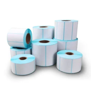 Copperplate Label Paper 100*80 Self Adhesive Glossy Coated Shipping Label Roll