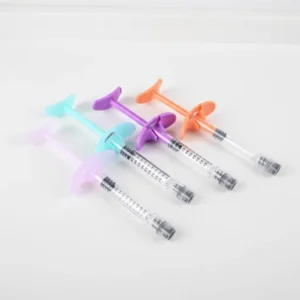 Cosmetic Glass Prefilled Syringes with Rubber Stopper and Hot Stamping for 1ml 2ml 3ml