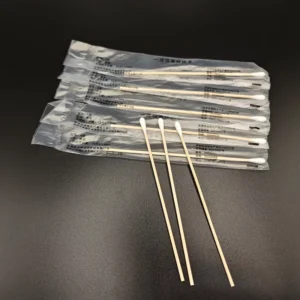 Cost Effective Absorbent Cotton Head Outpatient Clinic Skin Microbe Sampling Leakproof Plastic Casing Swab
