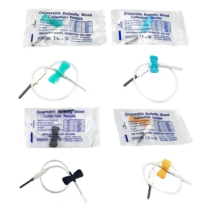 Cost Effective Sterile Butterfly Needles for Blood Draw & IV Pet Compatible Butterfly Needle Vacutainer Blood Collection
