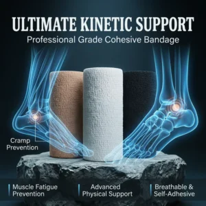 Cotton 5cm Solid Light Elastic Sports Tape Breathable Water Resistant Easy Tear Strong Fix Prevent Sprain Stabilize Ligament