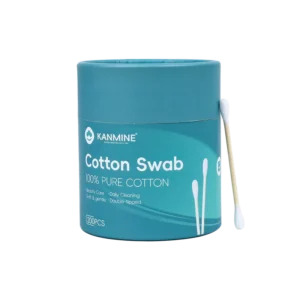 Cotton Bud 200pcs Bamboo Stick Cotton Swab with Round Paper Box for Beauty Makeup Nose Ears Cleaning Health Care Tools