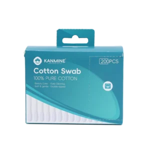 Cotton Bud 200pcs Paper Stick Cotton Swab with Side opening Paper Box for Nose Ears Cleaning Health Care Tools