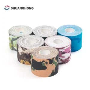 Cotton Elastic Kinesiology Sports Tape Self Adhesive Muscle Coloured Bandage for Strain Injury Support