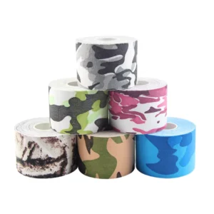 Cotton Kinesiology Elastic Bandage 5cm Width 5m Length Knee Support Tapes Self Adhesive Locking Sports