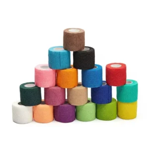 Cotton Non Woven Sport Waterproof Water Activated Rubber Self Adhesive Easy Tear Cohesive Elastic Bandage Tape Masking