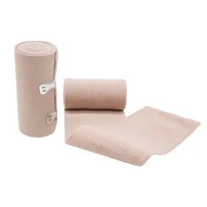 Cotton Skin High Elastic Wrap Compression Bandage with Aluminium Clip