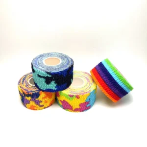 Cotton Spandex Latex Free Elastic Adhesive Bandage Sport Tape with Strong Breathable Adhesive Custom for Football Soccer Gym