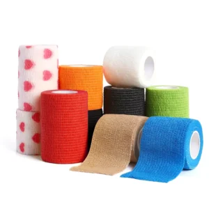 Cotton Spandex Medical Self adhesive Bandage Breathable Heat Resistant Sports Protective Elastic Compression Wrist Knee Ankle