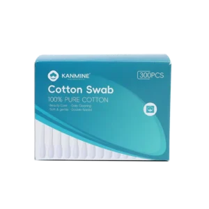 Cotton Swab 300pcs Wooden Stick Cotton Bud with White Paper Box for Precision Printer Cleaning