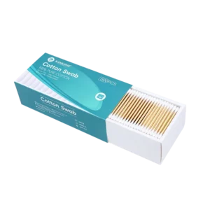 Cotton Swab 500pcs Bamboo Stick Cotton Bud with Drawer Paper Box for Cosmetic Use
