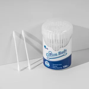 Cotton Swab Double End Buds Cotton Swabs 100% Natural Cotton Tips Soft and Extremely Absorbent 100pcs