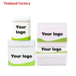 Cotton Swab Eco friendly Double head Ear Customized Q Tips Cotton Swab Bamboo Cotton Ear Buds for Baby With Square Box