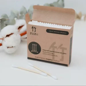Cotton Swabs with Bamboo Stick Packed in Paper Box