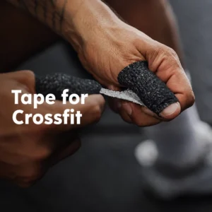 Cotton Tape Athletic Grip Elastic Adhesive Bandage Breathable Water Resistant for Weightlifting Gymnastics Functional