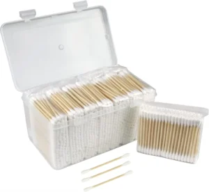 Cotton Tip Applicator Swab Bamboo Cotton 200pcs Bamboo Stick Cotton Buds