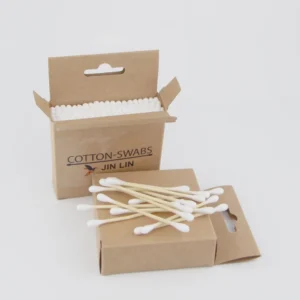 Cotton Tipped Disposable Bamboo Stick Cotton Ear Buds