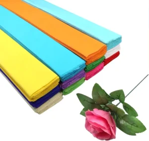 Creative Kids Craft Paper Vibrant Crepe Paper for School and Home Use Papel Crepe