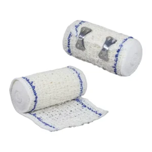 Crepe Bandage Medical Cotton Breathable Elastic Bandage with Clip