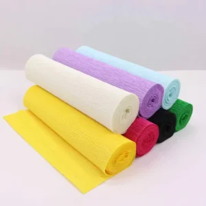 Crepe Paper Roll 25*200cm 50*200cm for DIY Crafts Wedding Party Decoration Factory Direct