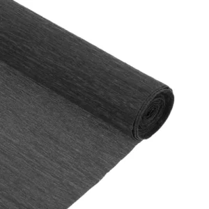 Crepe Paper Roll 8.2 Feet Long and 10 Inches Wide for Birthday Party Decorations Black