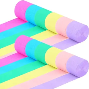 Crepe Paper Roll Colorful Birthday Party Streamer Confetti Ribbon for Wall Layout Background Decoration