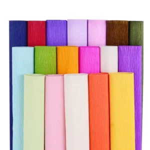 Crepe Paper Roll with Pulp Edge Fold for Bouquet Flower Wrapping and Digital Printing Industrial Use Compatible