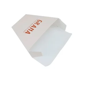Crepes Paper Triangle White Packaging French Crepe Box for Crepe to Go Box