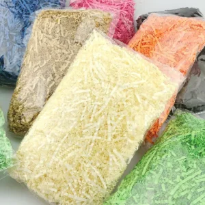 Crinkle Tissue Paper Perfume Jewelry Gift Packing Box Filler Decoration Iridescent Raffia Confetti