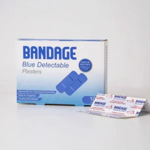 Cross Border Blue Metal Detectable Waterproof Hemostatic Medical Band Aid for Chefs Food Hotel Restaurant Use CE