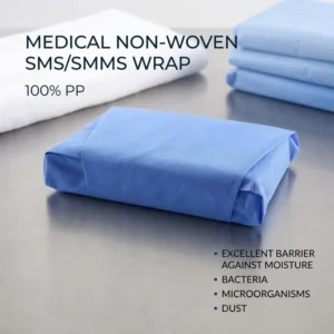 Custom 45gsm 60gsm Polypropylene Spunbonded SMS SMMS Nonwoven Fabric Roll Medical Warp