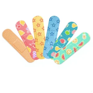 Custom Brand PE Printing Wound Plaster Band Aid Cartoon Adhesive Bandage for Wound Care