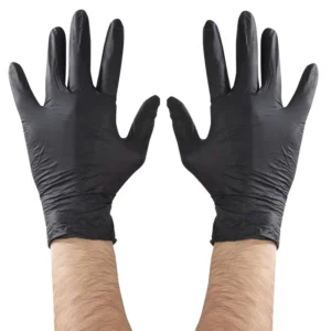 Custom Color Black Nitrile Disposable Gloves Durable Smooth Texture Waterproof Kitchen Cleaning Gloves