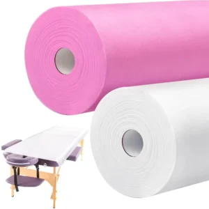 Custom Color Lightweight Disposable Breathable Eco friendly Hospital Bed Sheet Nonwoven Waterproof Plain Dot Message Table Free