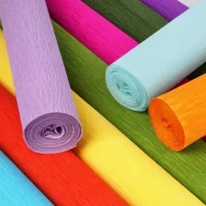 Custom Colorful DIY Crepe Paper Roll Manufacturers’ Thick Flower Wrapping Paper for Artificial Flowers for DIY