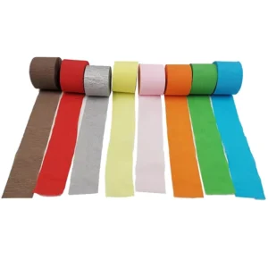 Custom Colorful Kids Birthday Party Backdrop Decoration Diy Crepe Paper Roll or Crepe Paper Streamers