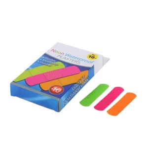 Custom Colourful PE Bandaid Box Medical Supplies Breathable Safety Adhesive Plaster Wound Dressing Band Aids