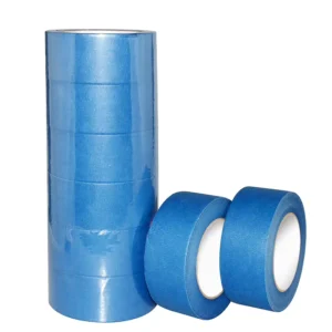 Custom Construction Design Hi Temp Blue Adhesive Crepe Paper Painter Masking Tape for Wood Painting