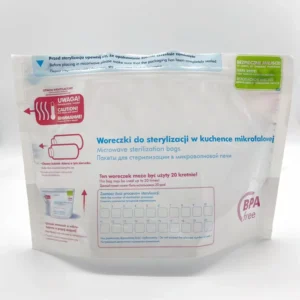 Custom Design Flexography Microwaveable Steam Cooking Bag for Food High Temperature Sterilizer Zipper Bag for Baby Bottle